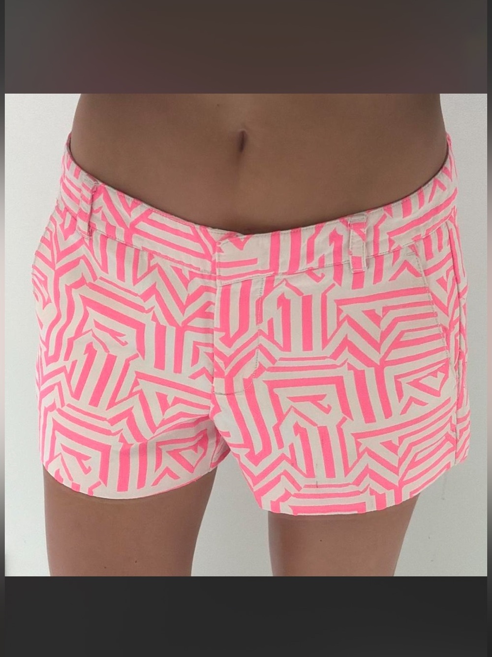 J. Crew Pink Geometric Shorts